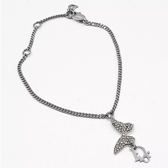 Christian Dior silver adjustable butterfly bracelet - Picture 1 of 9